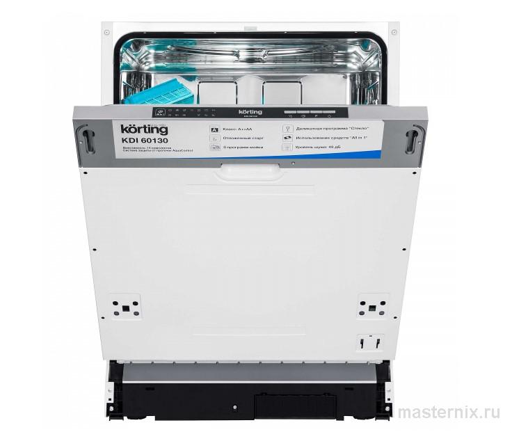 крышка в встроенной посудомоечной машине