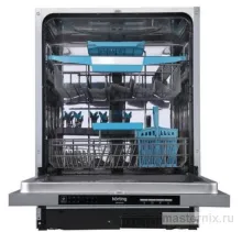 расстановка посуды в встроенной посудомоечной машине